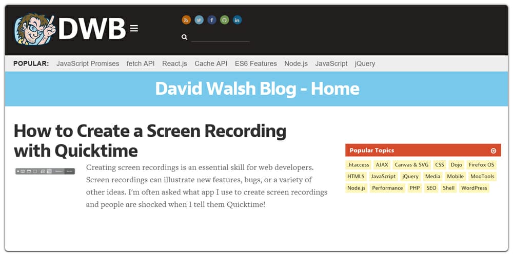 Best Places to Learn Web Development 74 David Walsh