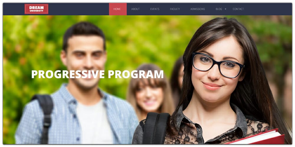 Free Education HTML Website Templates 19 Dream University