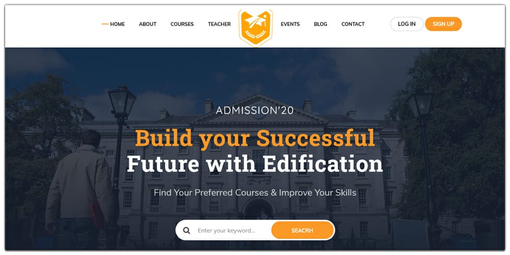 Free Education HTML Website Templates 14 Edification