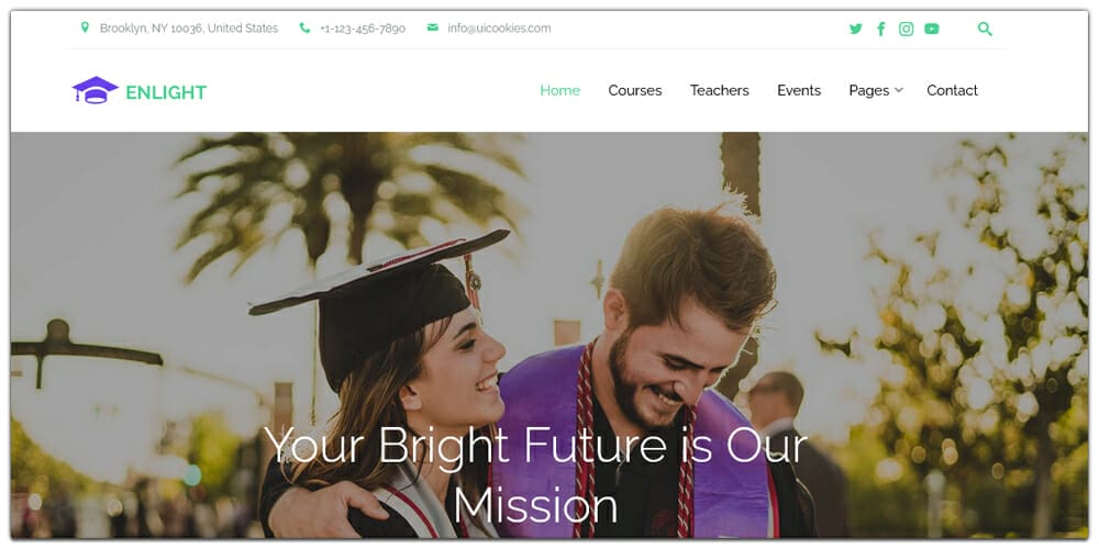Free Education HTML Website Templates 2 Enlight