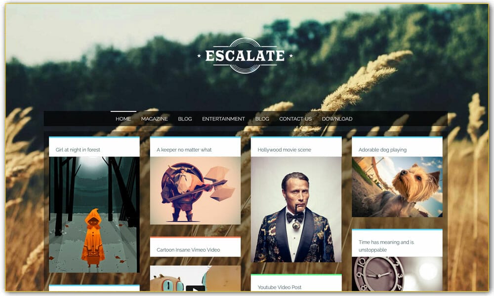 Escalate Responsive Blogger Template