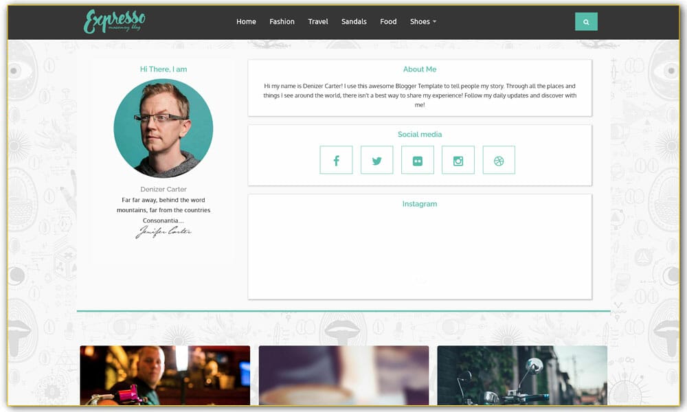 Expresso Responsive Blogger Template