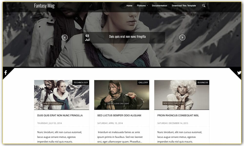 Fantasy Mag Responsive Blogger Template