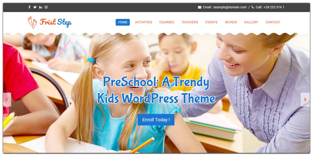 Free Education HTML Website Templates 18 First Step