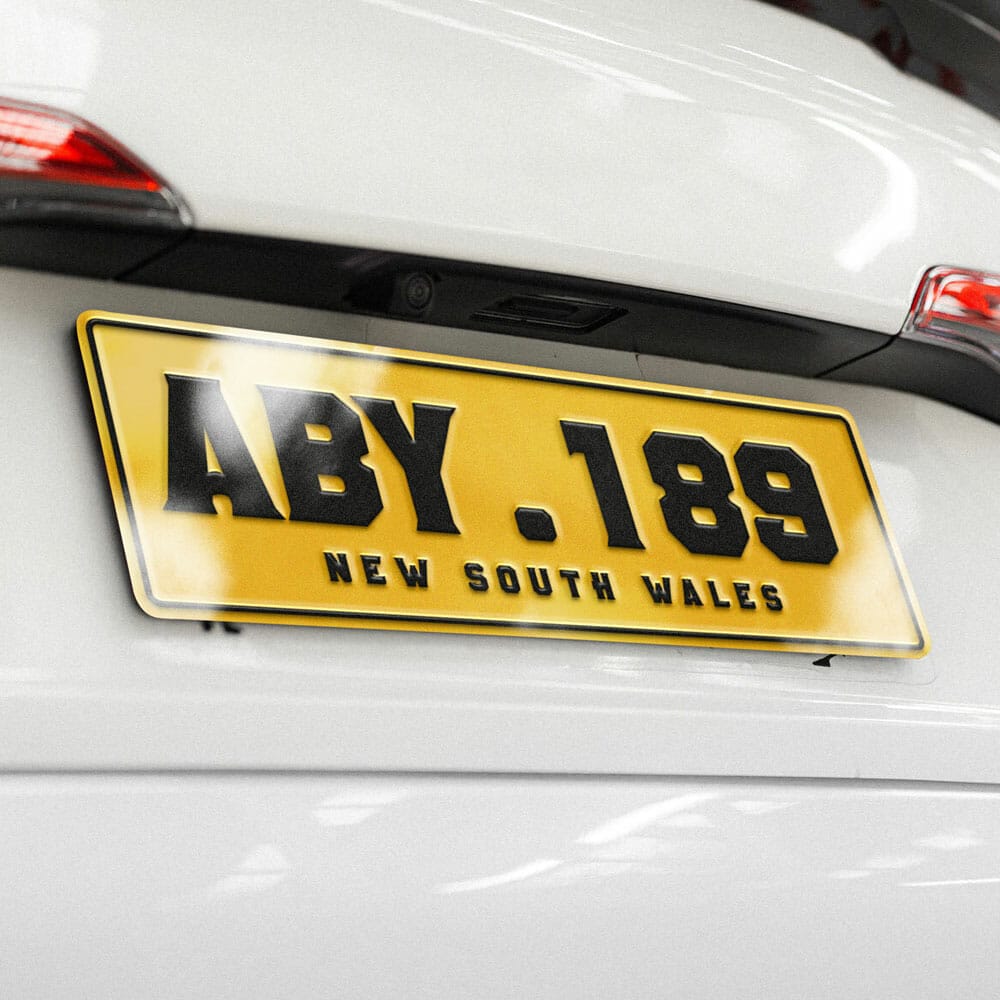 Free Car Name Plate Mockup PSD 1 Free Car Name Plate Mockup PSD