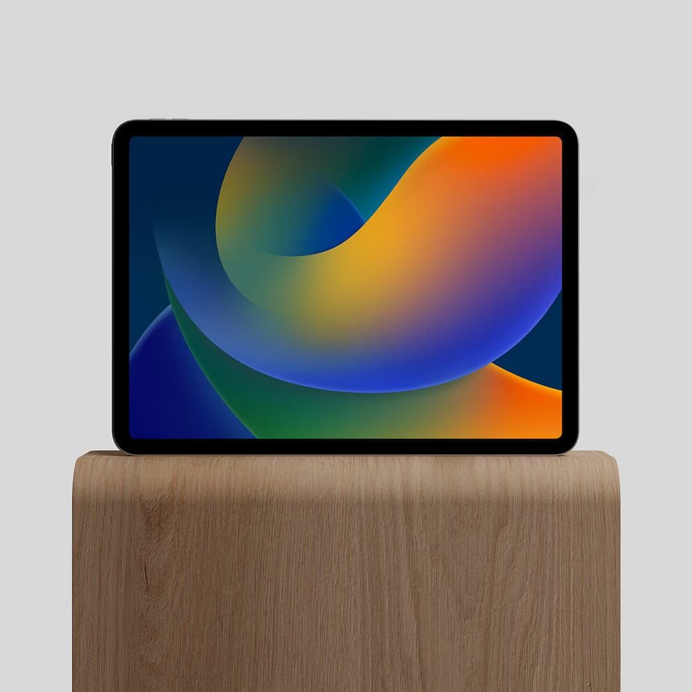 Free M2 iPad Pro On Wood Stand Mockup PSD 1 Free M2 iPad Pro On Wood Stand Mockup PSD