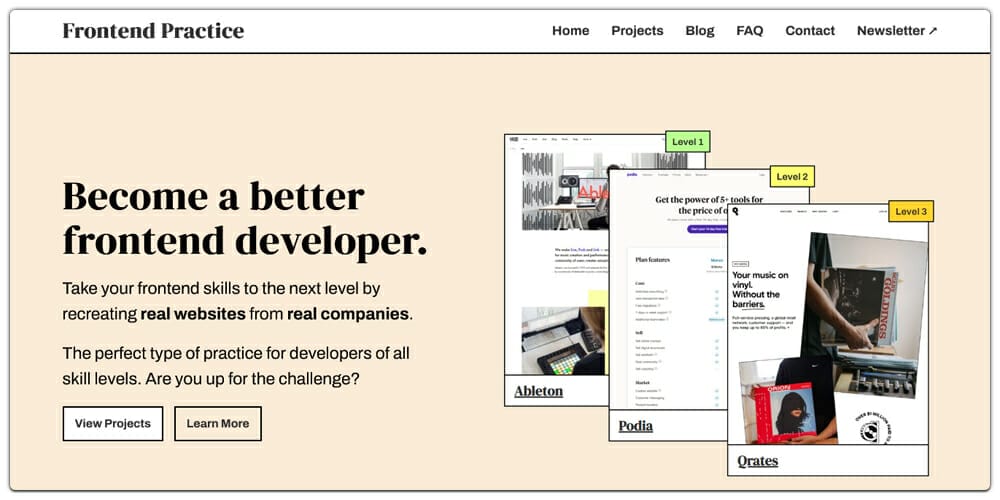 Best Places to Learn Web Development 89 Frontend Practice