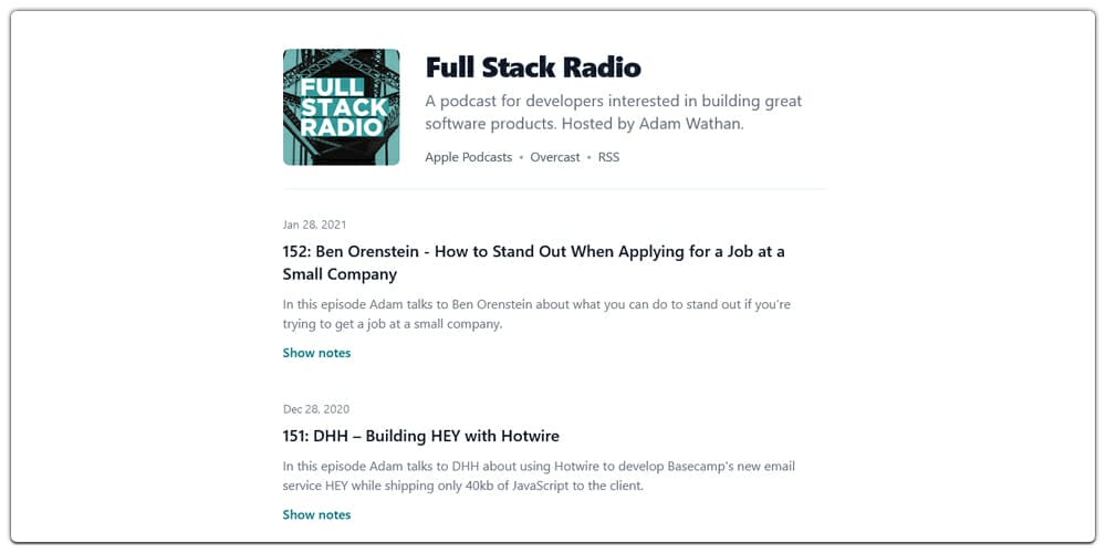 Best Places to Learn Web Development 138 Full Stack Radio