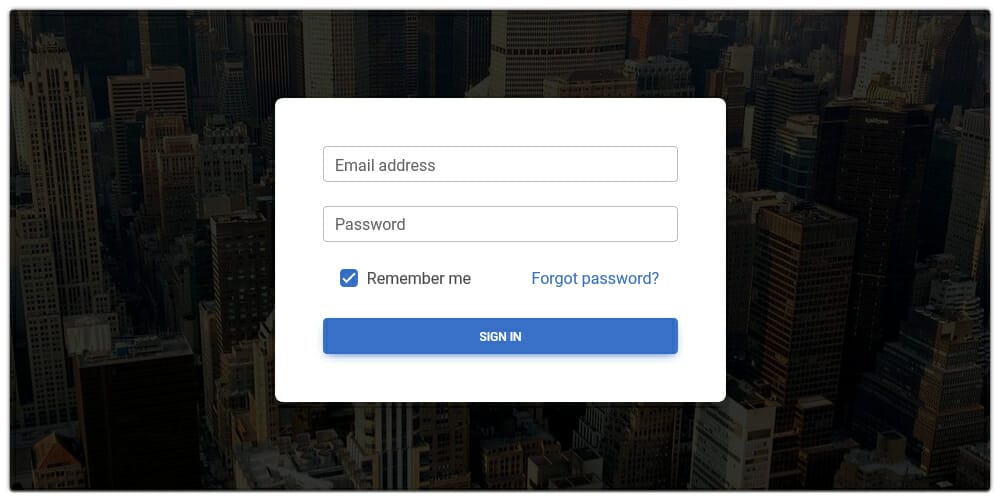 Login Page Template