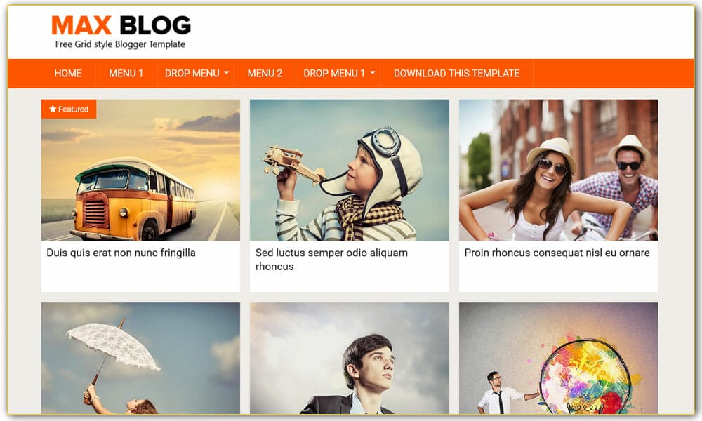 Max Blog Responsive Blogger Template