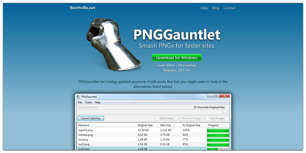 PNG Gauntlet