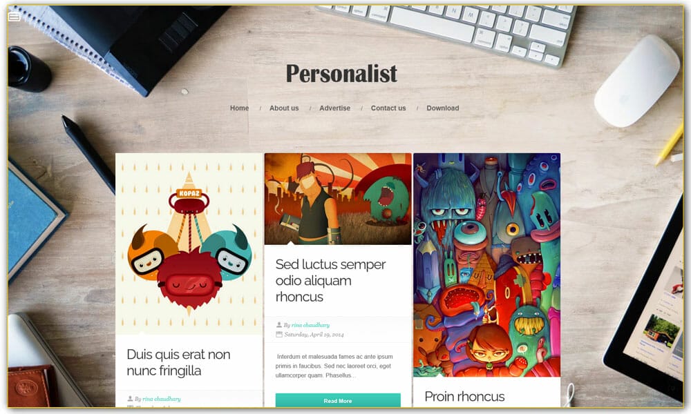 Personalist Responsive Blogger Template