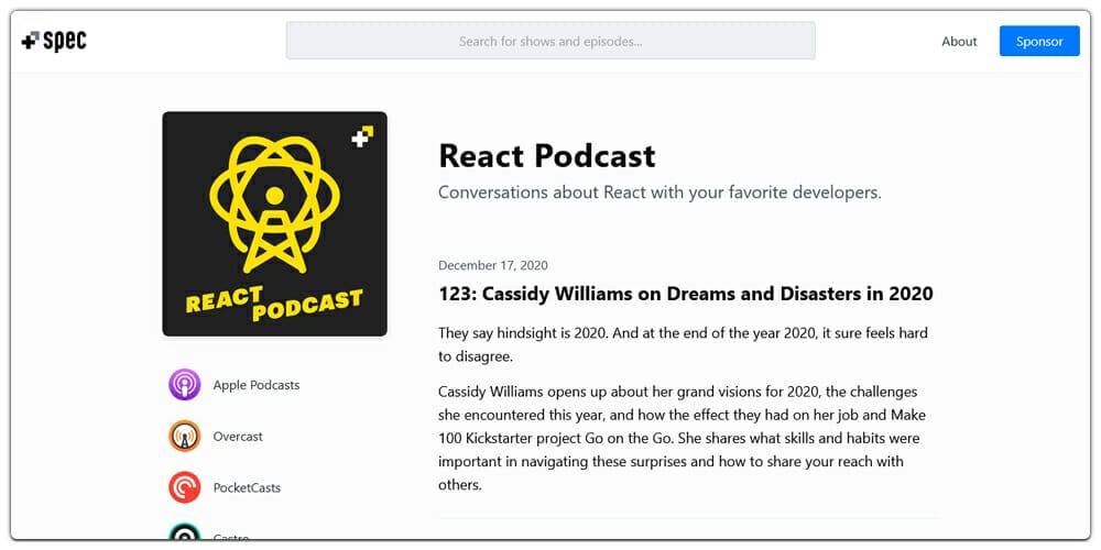 Best Places to Learn Web Development 141 React Podcast