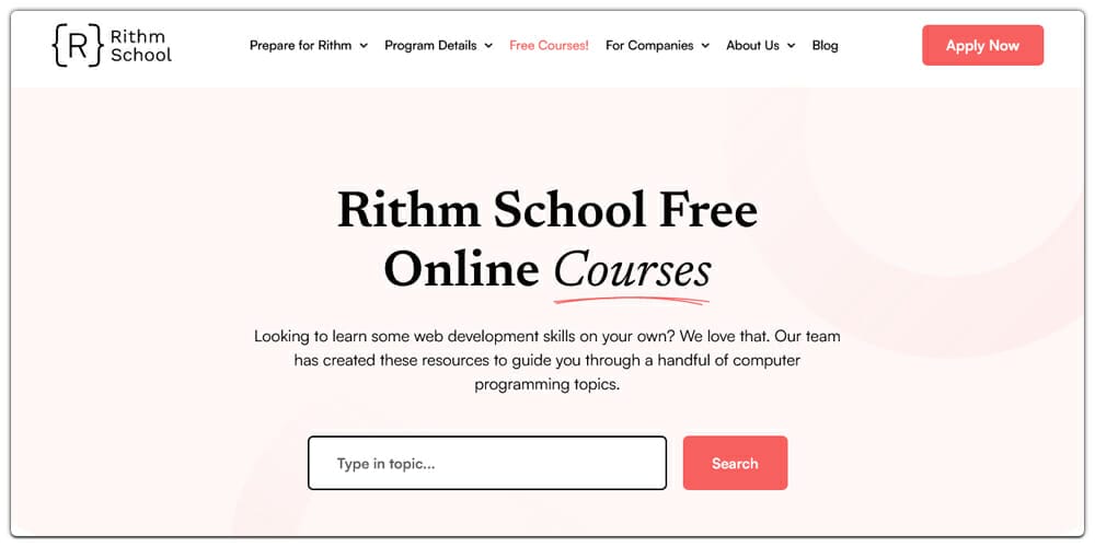 Best Places to Learn Web Development 40 Rithm School