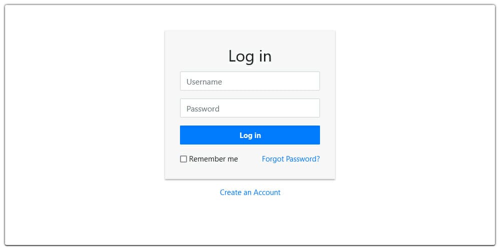 Simple Login Form