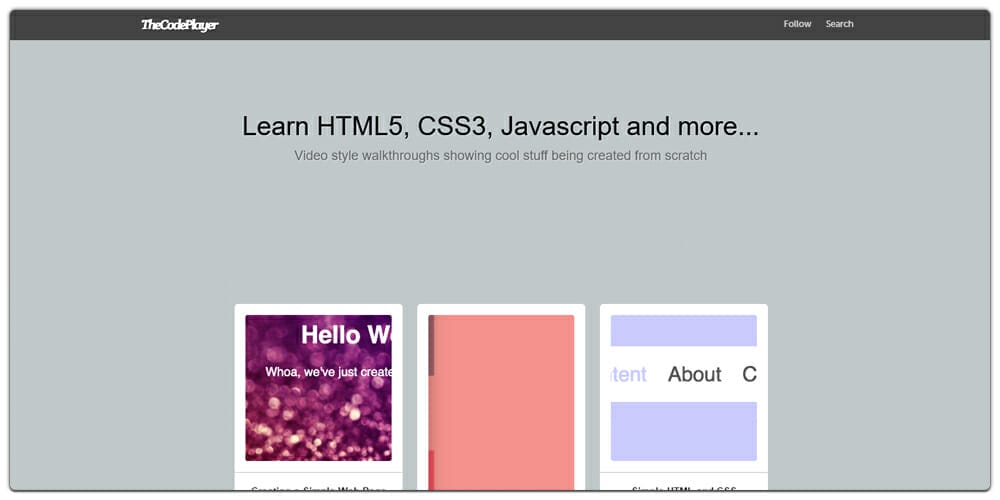 Best Places to Learn Web Development 62 TheCodePlayer