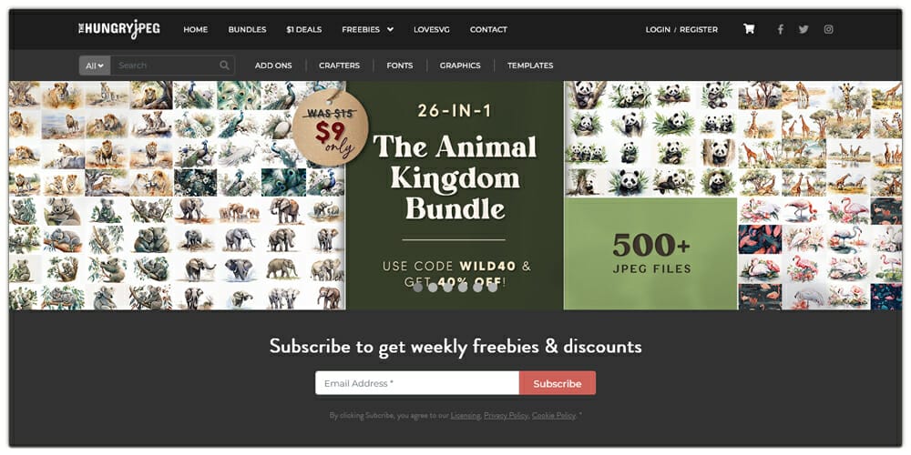 Best Sites to find Great Design Deals 11 TheHungryJPEG