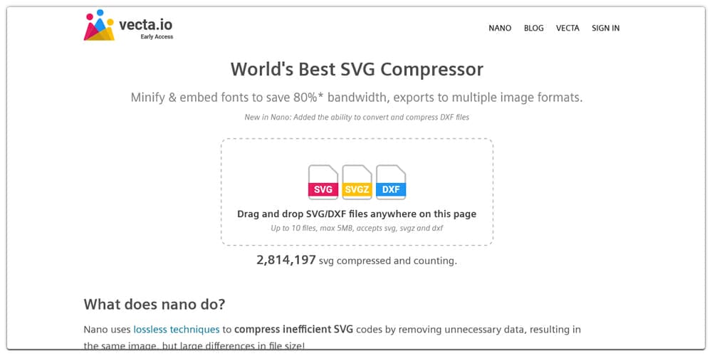 The Best Image Optimization Tools 47 Vecta Nano