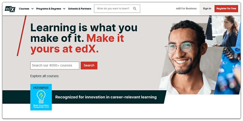 Best Places to Learn Web Development 46 edX