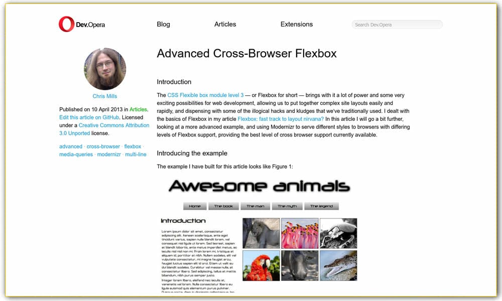 Advanced Cross-Browser Flexbox