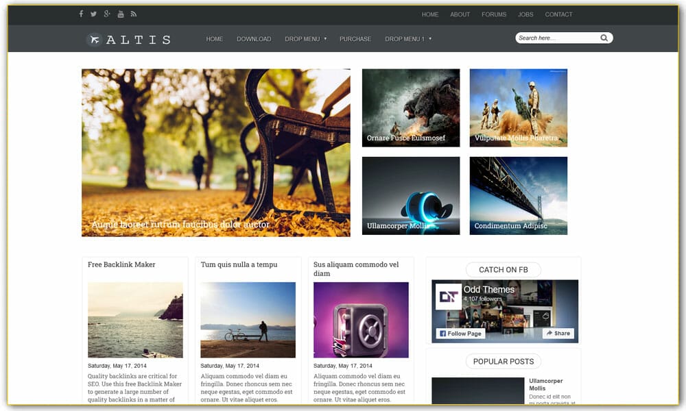 Altis Magazine Blogger Template