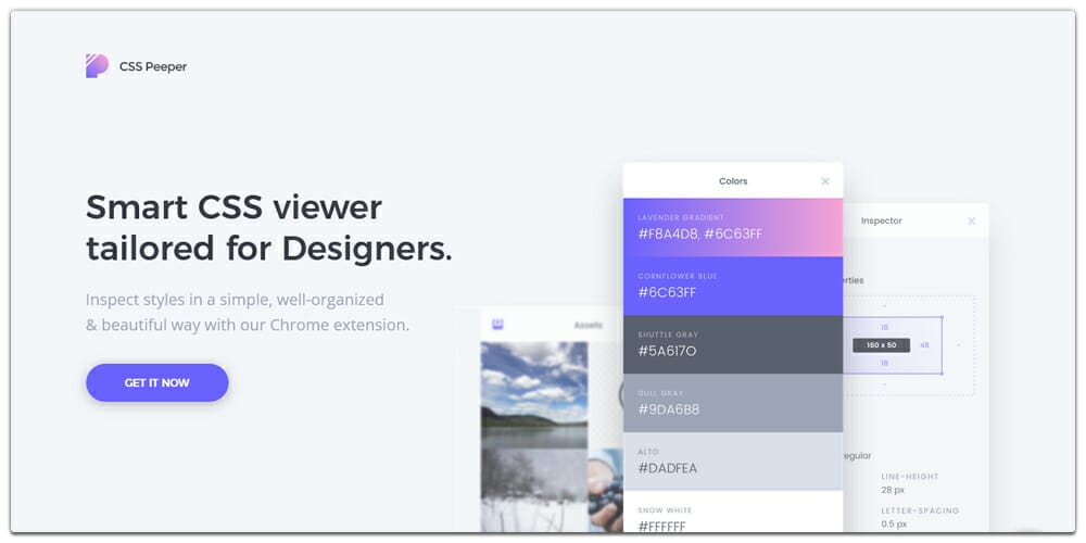 Best Chrome Extensions for Designers 8 CSS Peeper