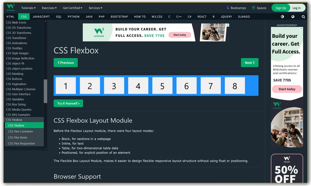 CSS3 Flexible Box