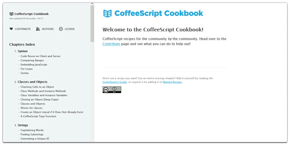 CoffeeScript Cookbook