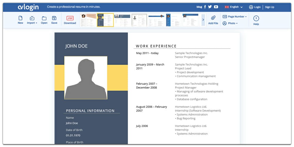 Best Online Resume Builders (Free & Premium) 45 Cvlogin