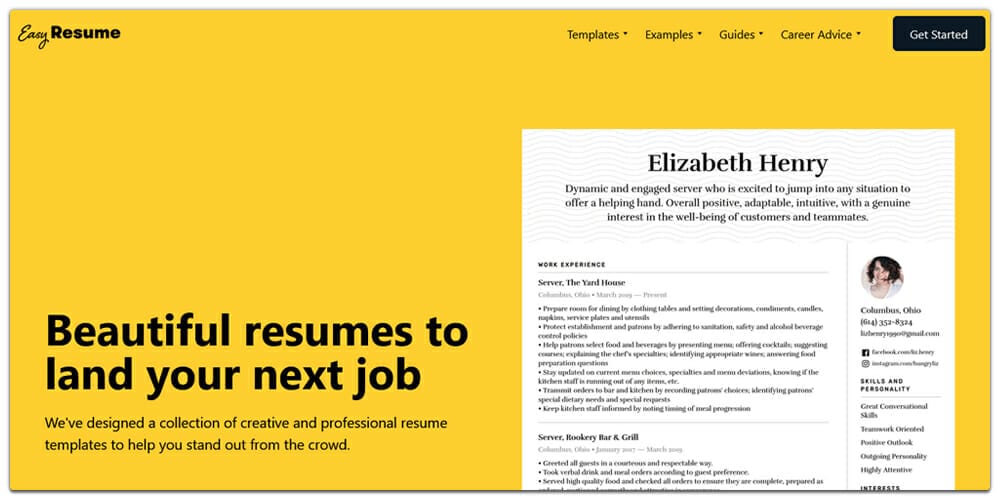 Best Online Resume Builders (Free & Premium) 73 Easy Resume