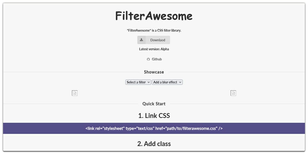 CSS Filter Generators & Libraries 15 Filter Awesome