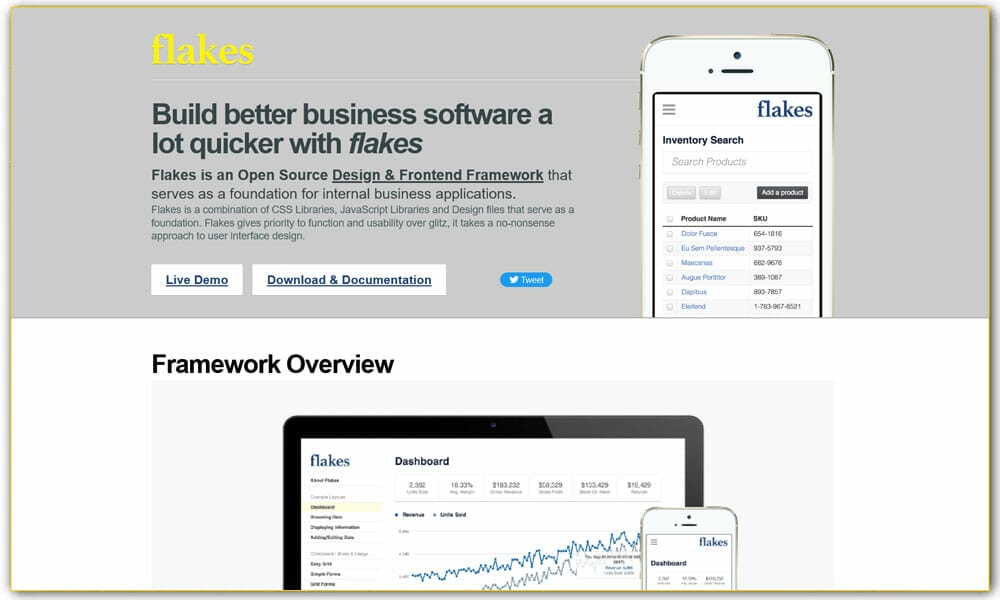 20+ Best Dashboard Frameworks 14 Flakes