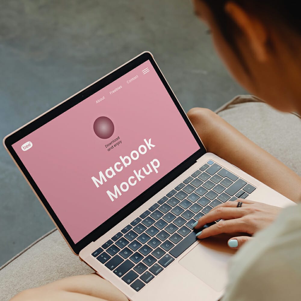 Free Perspective MacBook Mockup PSD 1 Free Perspective MacBook Mockup PSD