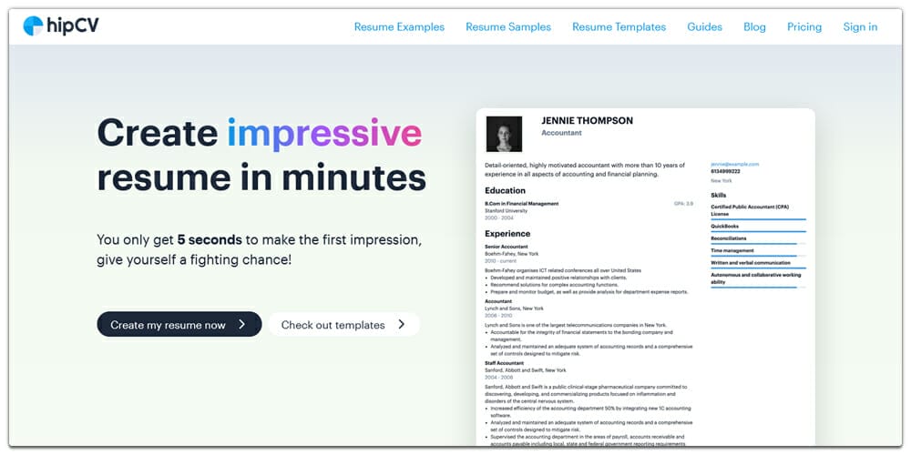 Best Online Resume Builders (Free & Premium) 35 HipCV