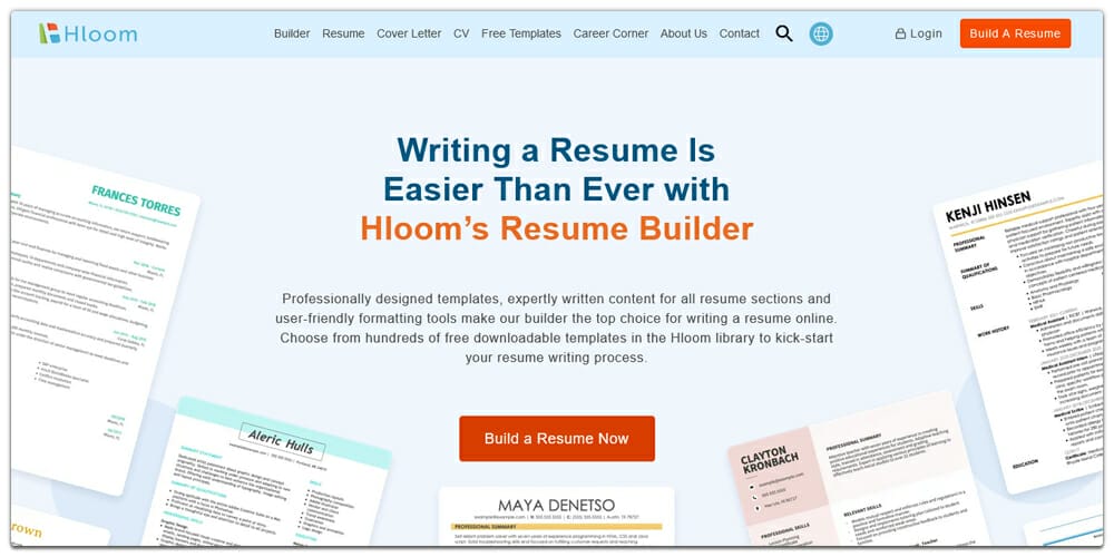Best Online Resume Builders (Free & Premium) 74 Hloom