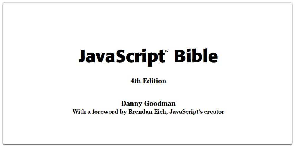 JavaScript Bible