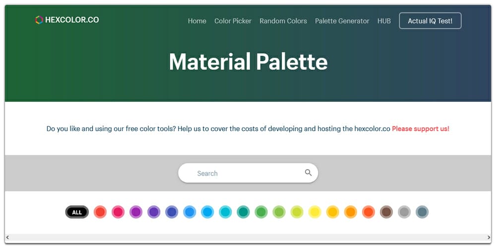 Material Palette