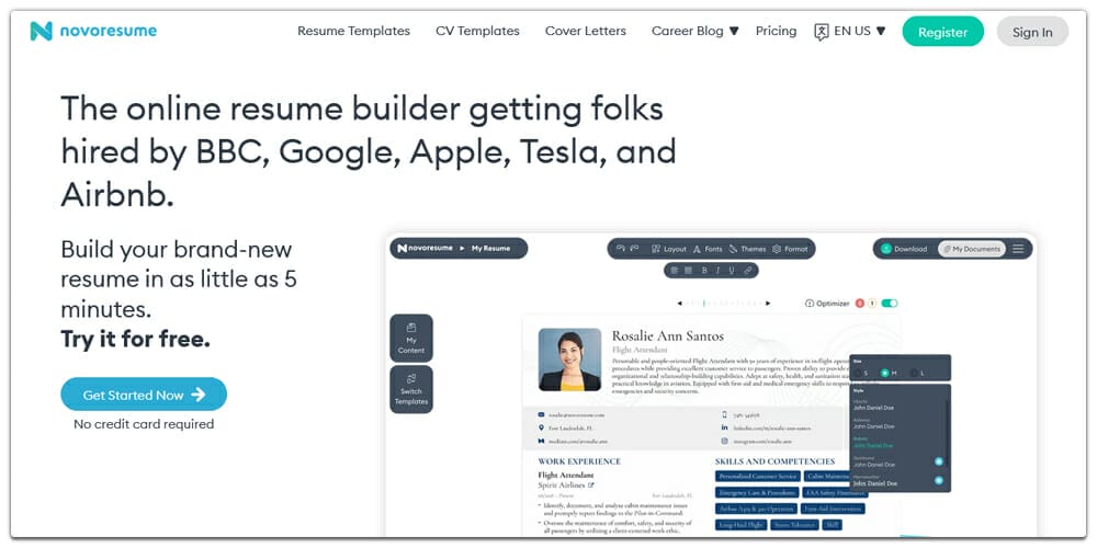 Best Online Resume Builders (Free & Premium) 51 Novoresume