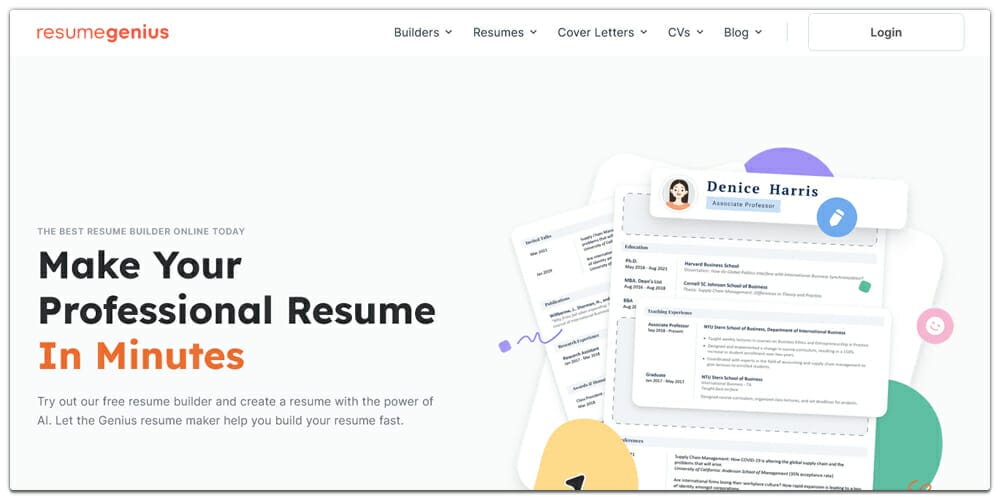 Best Online Resume Builders (Free & Premium) 64 Resume Genius