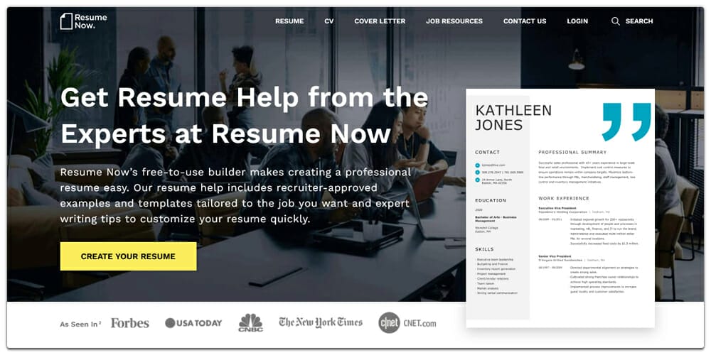 Best Online Resume Builders (Free & Premium) 68 Resume Now CV Maker