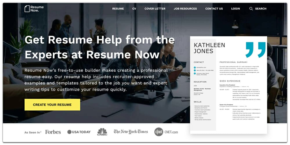 Resume Now CV Maker