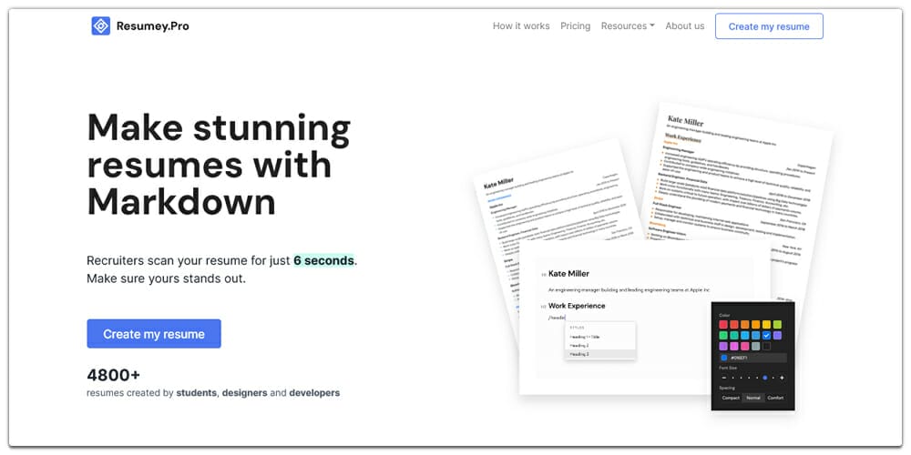 Best Online Resume Builders (Free & Premium) 60 Resumey