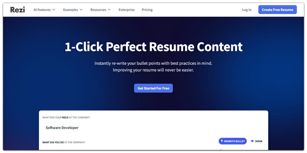 Best Online Resume Builders (Free & Premium) 55 Rezi Resume Editor