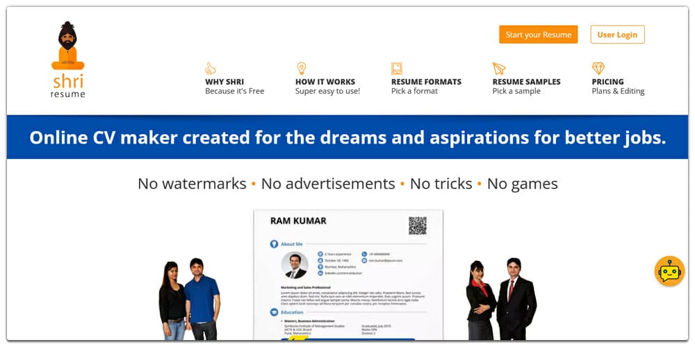 Best Online Resume Builders (Free & Premium) 43 Shriresume