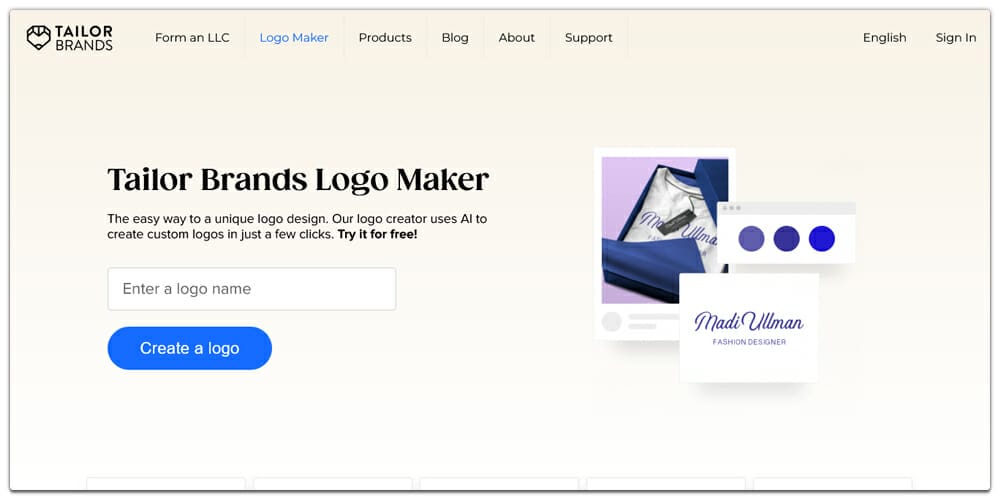 Best Logo Makers(Online & Offline) 6 Tailor Brands Logo Maker