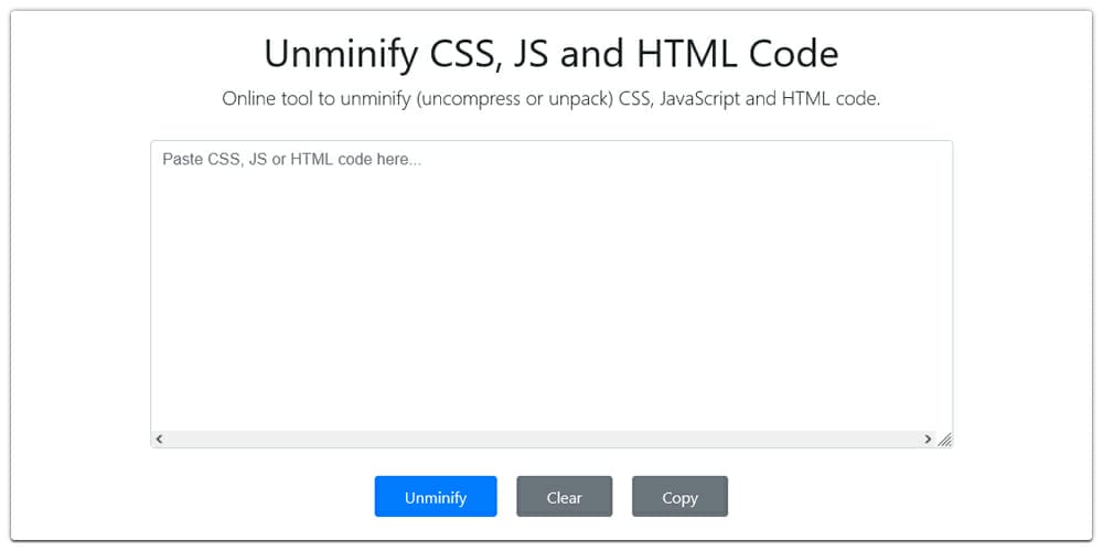 10 Best Tools to Unminify CSS for Better Formatting 6 Unminified