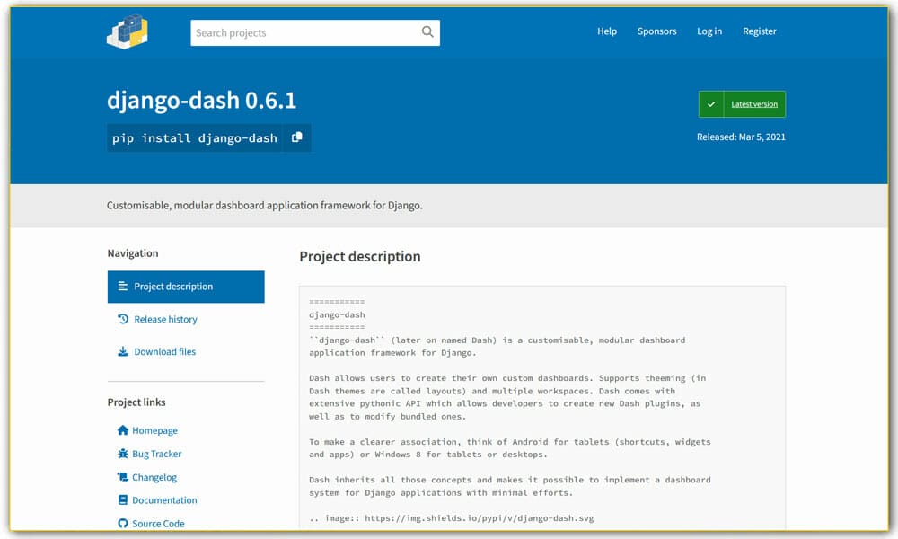 20+ Best Dashboard Frameworks 25 django-dash