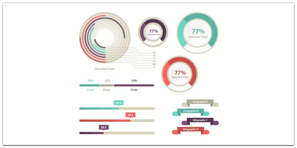 100 Infographic Elements