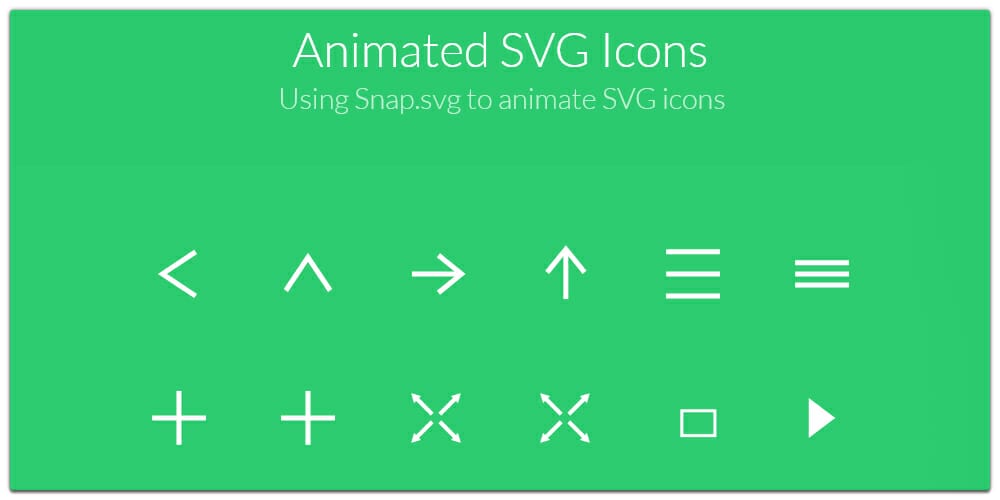 Animated SVG Icons with Snap SVG