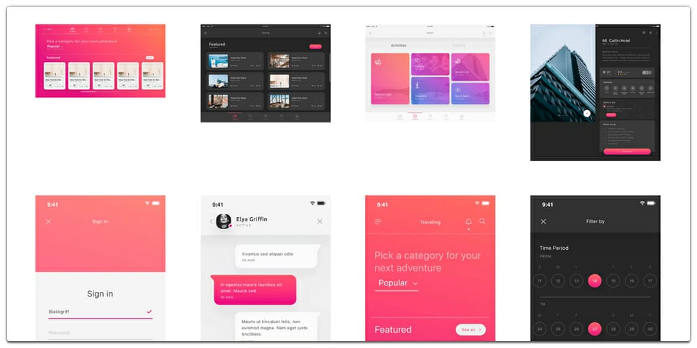 Latest Free Mobile App UI PSD Designs 1 Atlas